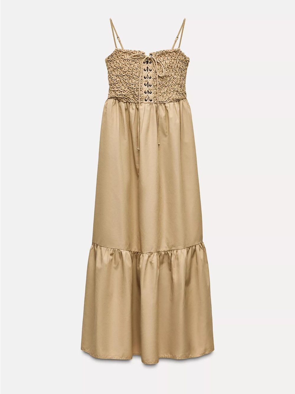 Zara tied Poplin NEW Dress